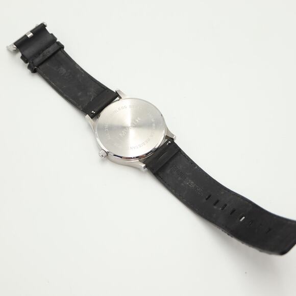 MVMT Classic Mens Dress Watch 45mm Date Dial Black Leather w New Battery - Picture 13 of 14